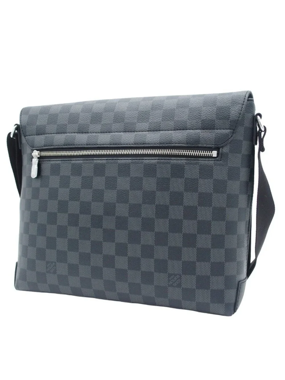 Louis Vuitton District MM Nv2 Black Damier Graphite Canvas Shoulder Bag